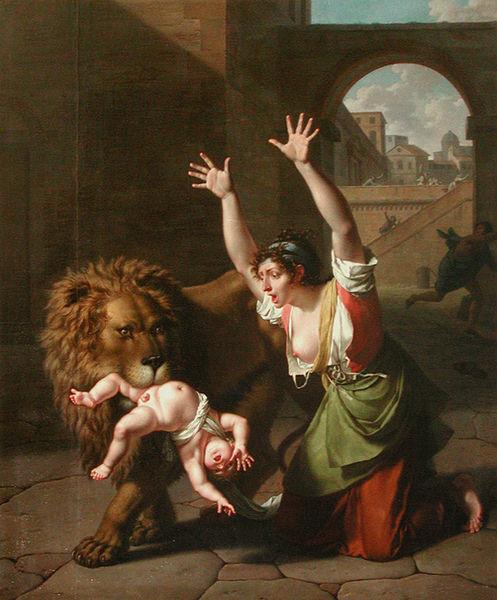 Nicolas-Andre Monsiau Le Lion de Florence Sweden oil painting art
